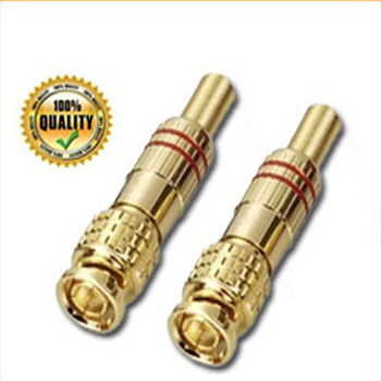 Bnc Connector Full Metal With Spring-One Pair