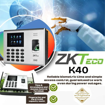 ZKTeco K40 Fingerprint Time Attendance & Access Control