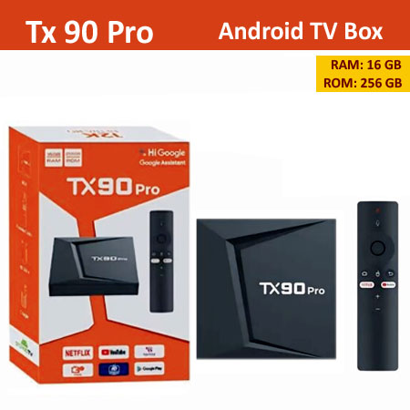 TX90 Pro Android Smart Android TV Box with Voice Control Remote