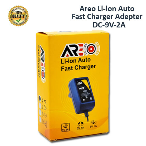 Areo Li-ion Auto Fast Charger Adapter DC-9V- 2A